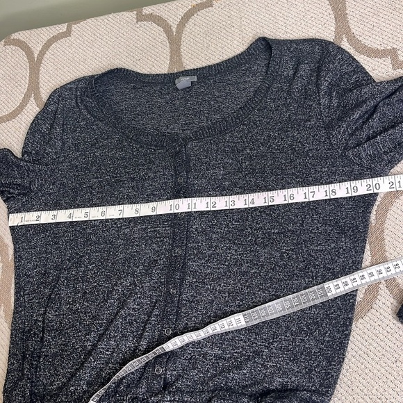 Aerie Cozy Charcoal Gray Long Sleeve Romper - Picture 10 of 14